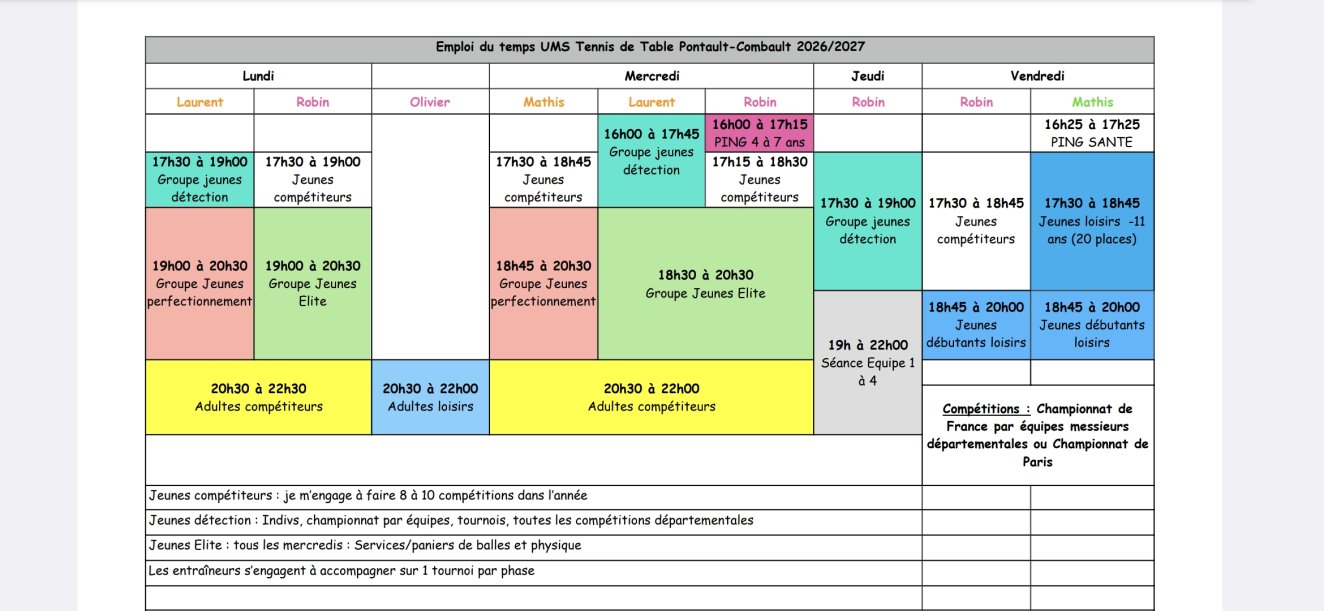 Inscriptions 2026-2027